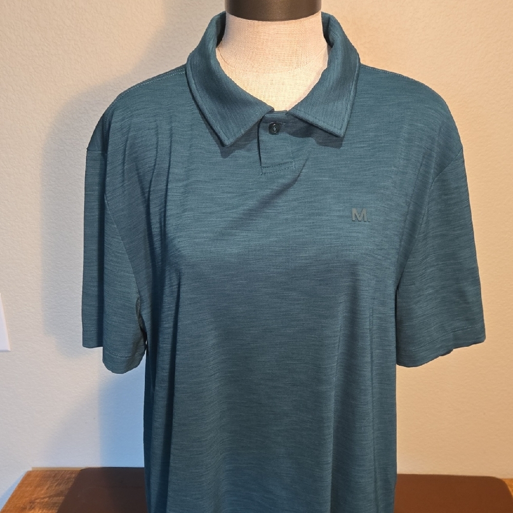 Municipal Men's Sportcross QL Polo Shirt In The Jade Colorway